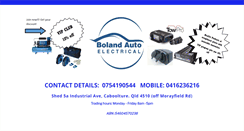 Desktop Screenshot of bolandautoelec.com.au