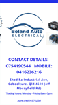Mobile Screenshot of bolandautoelec.com.au